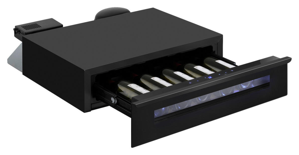 WEINKÜHLSCHRANK WK341400S  - Schwarz, MODERN, Glas/Metall (59,5/14,1/59cm) - Amica