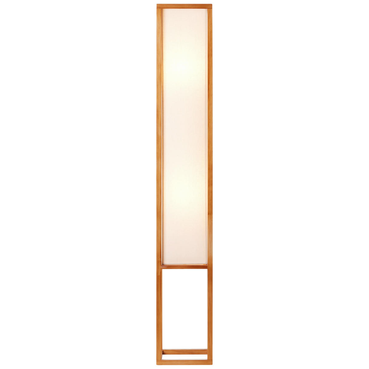 STEHLEUCHTE - Weiss/Naturfarben, Natur, Holz/Textil (19/120/19cm) - Brilliant