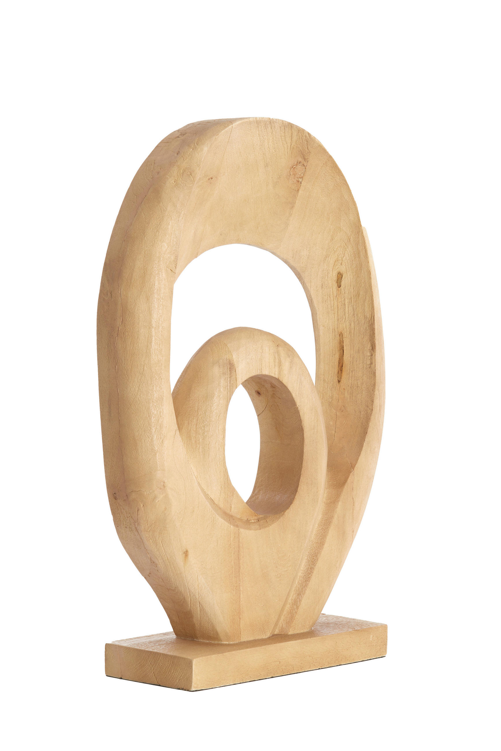 SKULPTUR - Hellbraun, Basics, Holz (14/60/40cm) - Light & Living