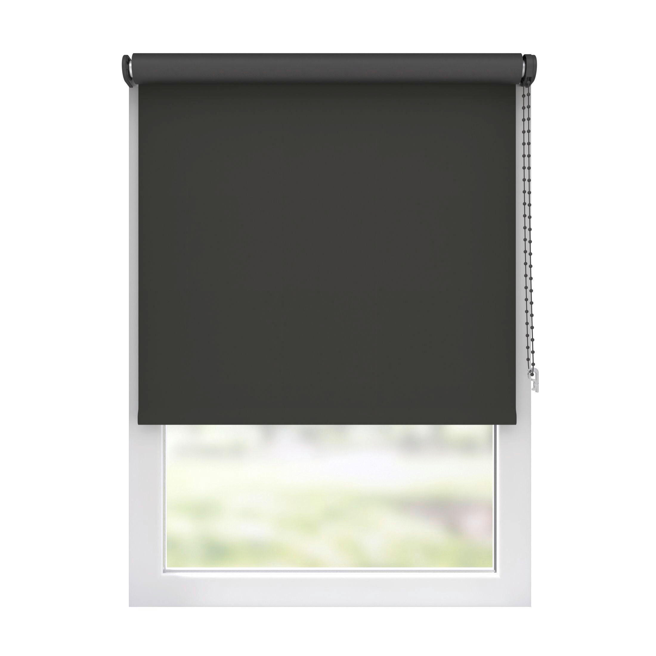 VERDUNKELUNGSROLLO  - Schwarz, Basics, Textil (95/190cm)