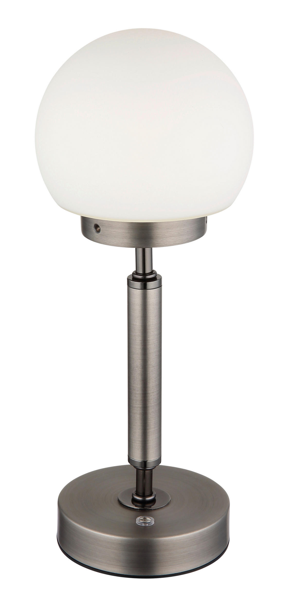 STOLNÍ LED LAMPA, dotykový stmívač, 11,5/28,5 cm  - černá/opál, Basics, kov/plast (11,5/28,5cm) - Globo