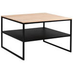 COUCHTISCH in Holz, Metall 65/65/41 cm  - Eiche Bianco, Design, Holz/Metall (65/65/41cm) - Johann Jakob