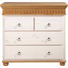 KOMMODE Kiefer massiv Kieferfarben, Weiß - Weiß/Kieferfarben, LIFESTYLE, Holz/Metall (95/87/50cm) - CARRYHOME