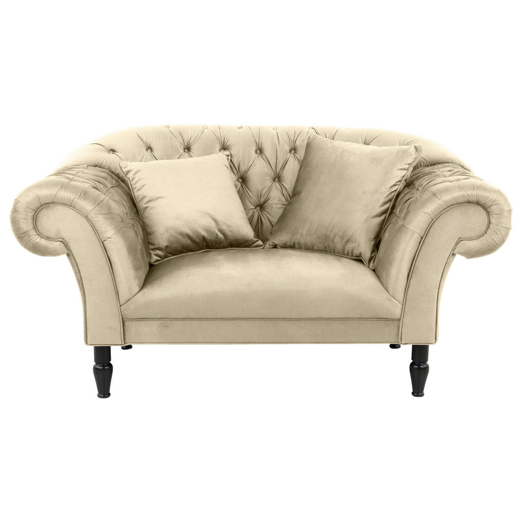 Thumbnail - Mid.you Xxl-Sessel, Beige, Textil, Buche, vollmassiv, Füllung: Silikon, Schaumstoffflocken, 180x94x103 cm, Made in EU, W...