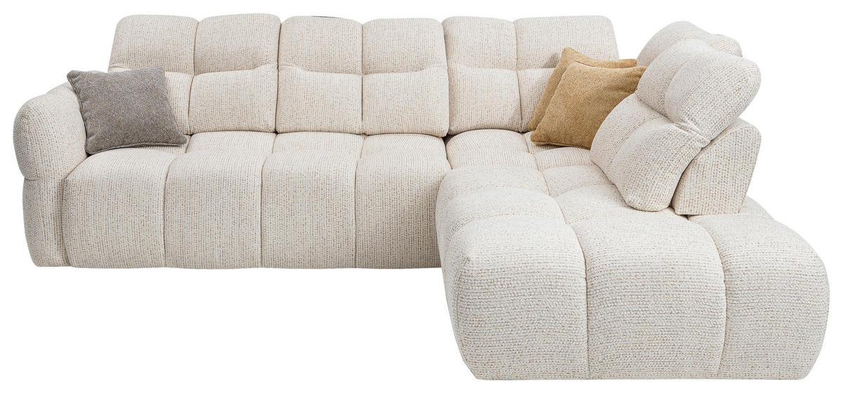 SOFFA i textil cremefärgad  - svart/cremefärgad, Design, textil/plast (277/255cm) - Stylife