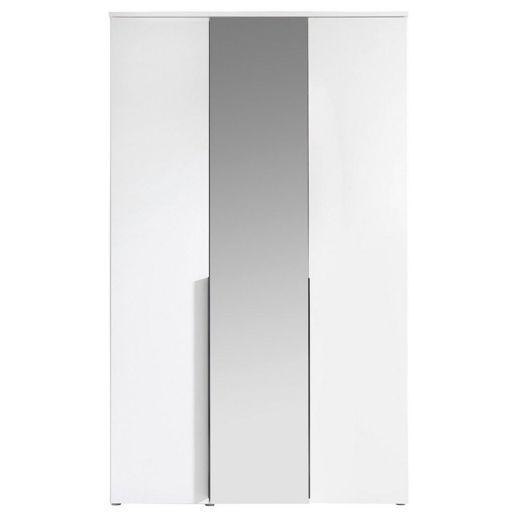 Thumbnail - Mid.you Drehtürenschrank, Weiß, Kunststoff, 2 Fächer, 135x225x52 cm, in verschiedenen Größen erhältlich, Schrankfront mi...