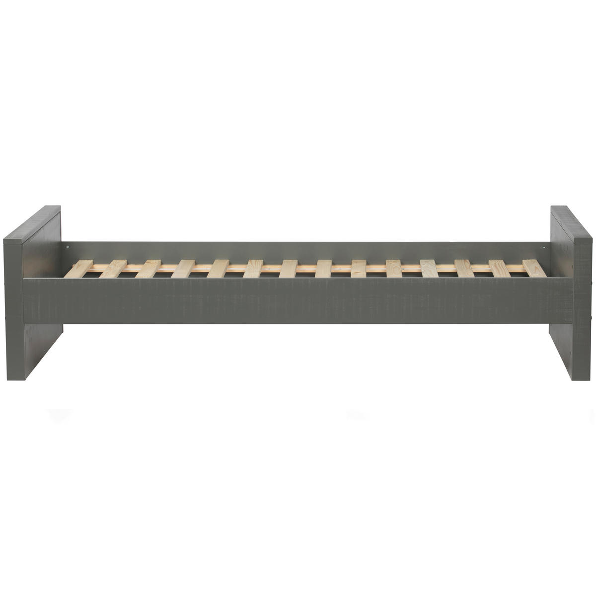 BETT 90/200 cm  in Grau  - Grau, Design, Holz (90/200cm) - Livetastic