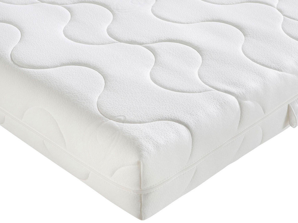 KOMFORTSCHAUMMATRATZE 100/210 cm Höhe ca. 20 cm 7 -Zonen - Weiß, Basics, Textil (100/210cm) - Xora