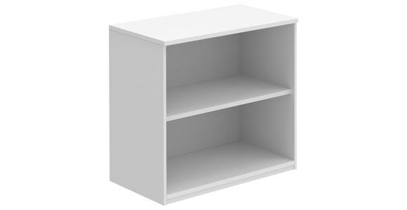 AKTENREGAL Weiß  - Weiß, KONVENTIONELL, Holzwerkstoff (80/76,5/43cm) - Moderano