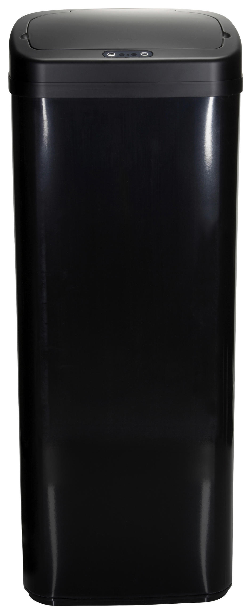 ABFALLSAMMLER 50 l  Metall, Kunststoff  - Schwarz Hochglanz/Schwarz, MODERN, Kunststoff/Metall (32/84/24cm) - MID.YOU