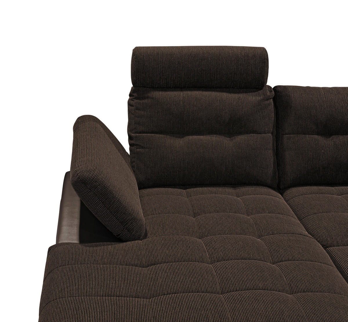 SOFFA i vävt tyg mörkbrun  - silver/mörkbrun, Modern, trämaterial/textil (170/324/218cm) - MID.YOU