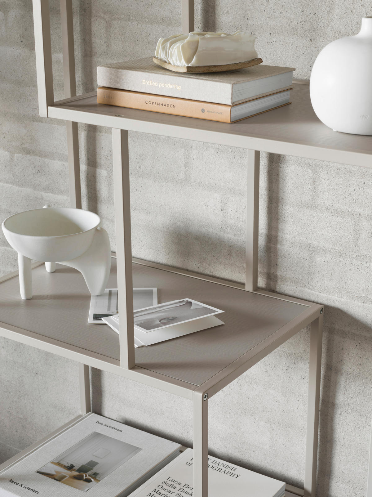 REGAL  77/185/35 cm Grau  - Grau, Design, Holzwerkstoff/Metall (77/185/35cm) - MID.YOU