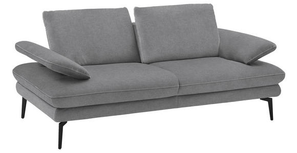 2,5-SITZER in Velours Salbeigrün - Salbeigrün/Beige, Design, Textil/Metall (196/89/104cm) - Dieter Knoll