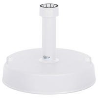 SONNENSCHIRMSTÄNDER - Weiß, KONVENTIONELL, Kunststoff/Stein (40/11/40cm) - Siena Garden