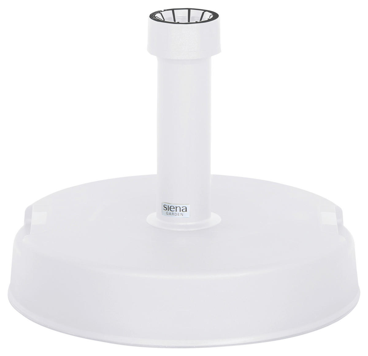 SONNENSCHIRMSTÄNDER - Weiß, KONVENTIONELL, Kunststoff/Stein (40/11/40cm) - Siena Garden