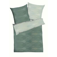 POSTELJNINA IKAT 200/200 cm saten zelena  - zelena, Basics, tekstil (200/200cm) - Kaeppel