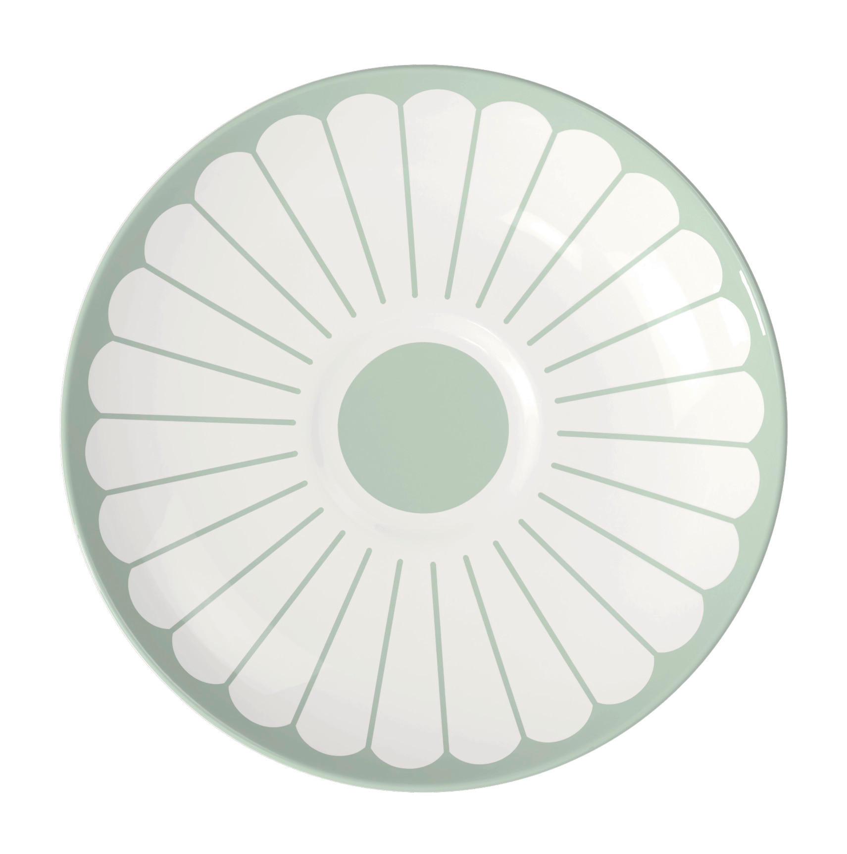 UNTERTASSE Fleur Vert 15,5 cm  - Salbeigrün/Weiß, MODERN, Keramik (15,5cm) - Villeroy & Boch