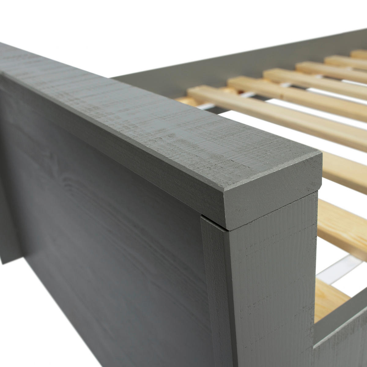 BETT 90/200 cm  in Grau  - Grau, Design, Holz (90/200cm) - Livetastic