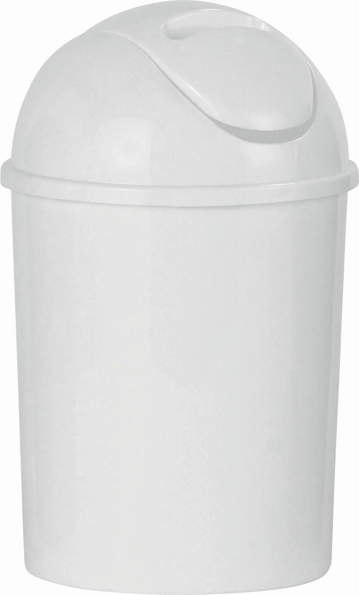 ODPADKOVÝ KÔŠ, 5 l - biela, Basics, plast (19/31/19cm) - Sadena