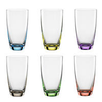 GLÄSERSET Viva Colori  6-teilig  - Blau/Gelb, Basics, Glas (350ml) - Novel