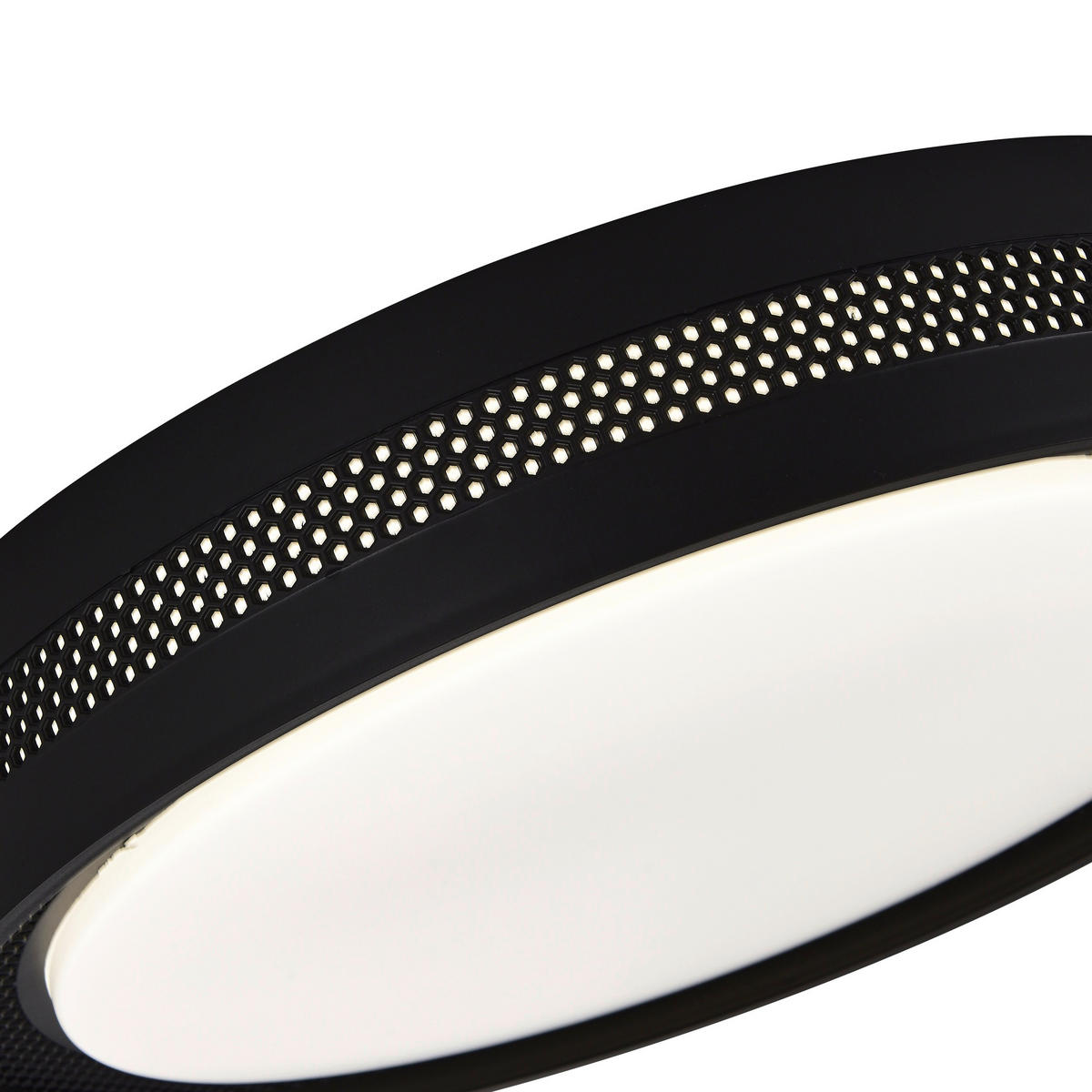 LED-DECKENLEUCHTE Ronda  8/39/39 cm  - Schwarz, Design, Kunststoff (8/39/39cm)