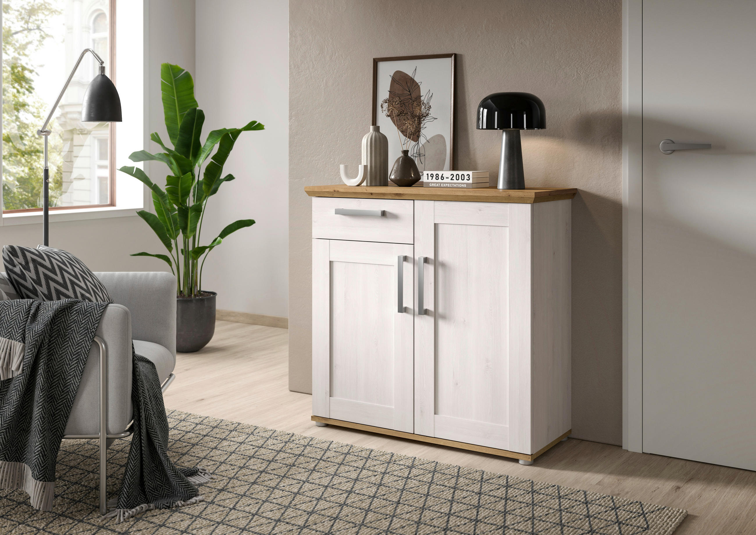 KOMMODE in 90/88/37 cm - KONVENTIONELL, Holzwerkstoff/Kunststoff (90/88/37cm) - MID.YOU