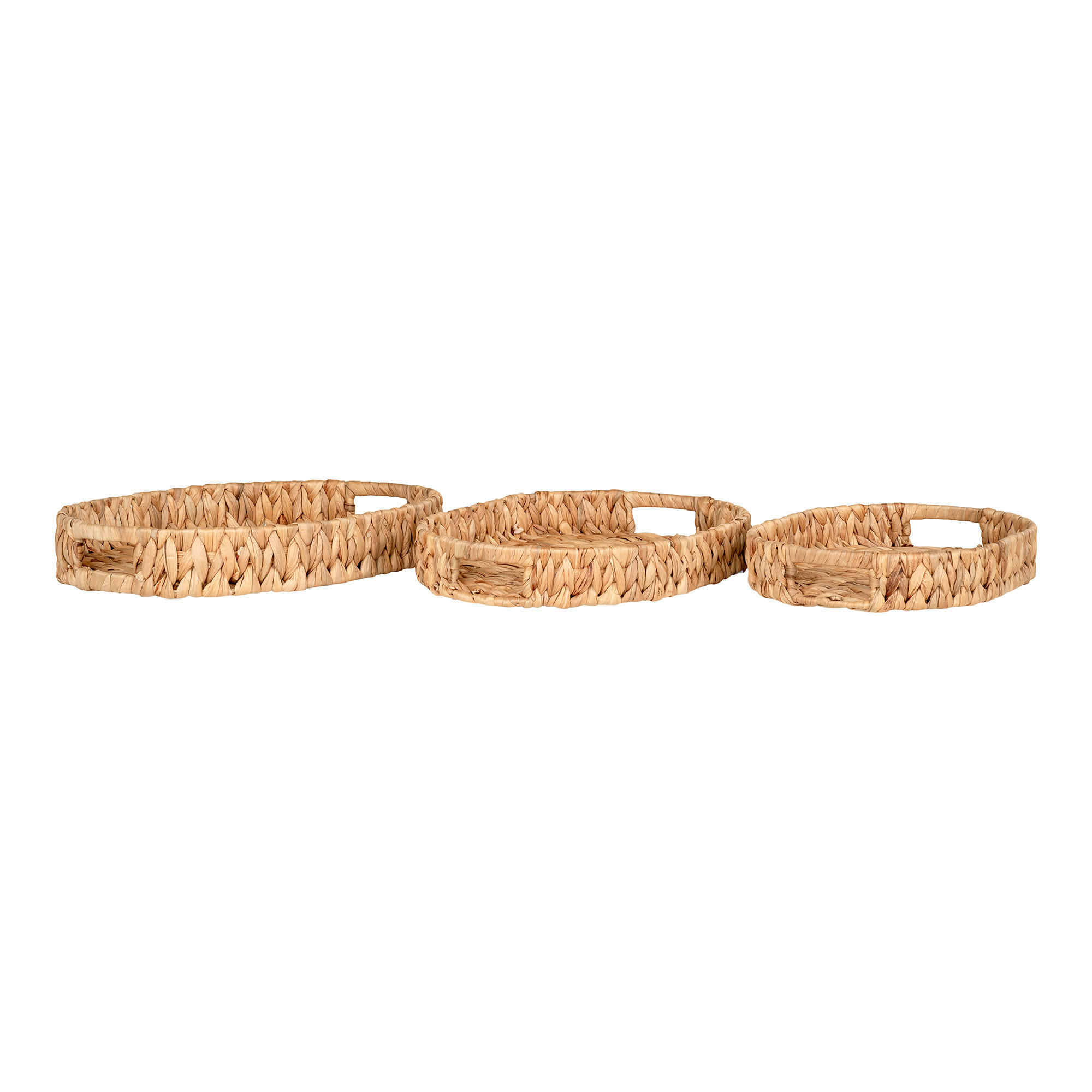 SERVIERTABLETT-SET     - Hellbraun, Design, Holz