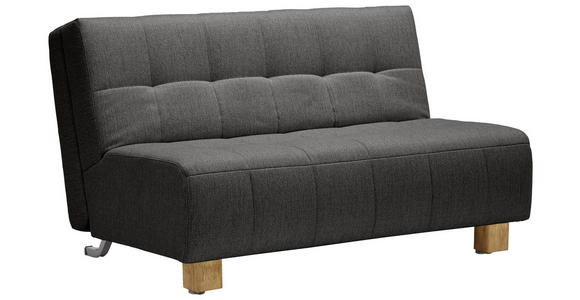 SCHLAFSOFA Webstoff Anthrazit  - Anthrazit/Naturfarben, Design, Holz/Textil (145/92/102cm) - Novel