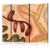 SKÄRMVÄGG  i textil  brun, beige, terrakotta  - beige/brun, Basics, textil (225/172/3cm) - artgeist