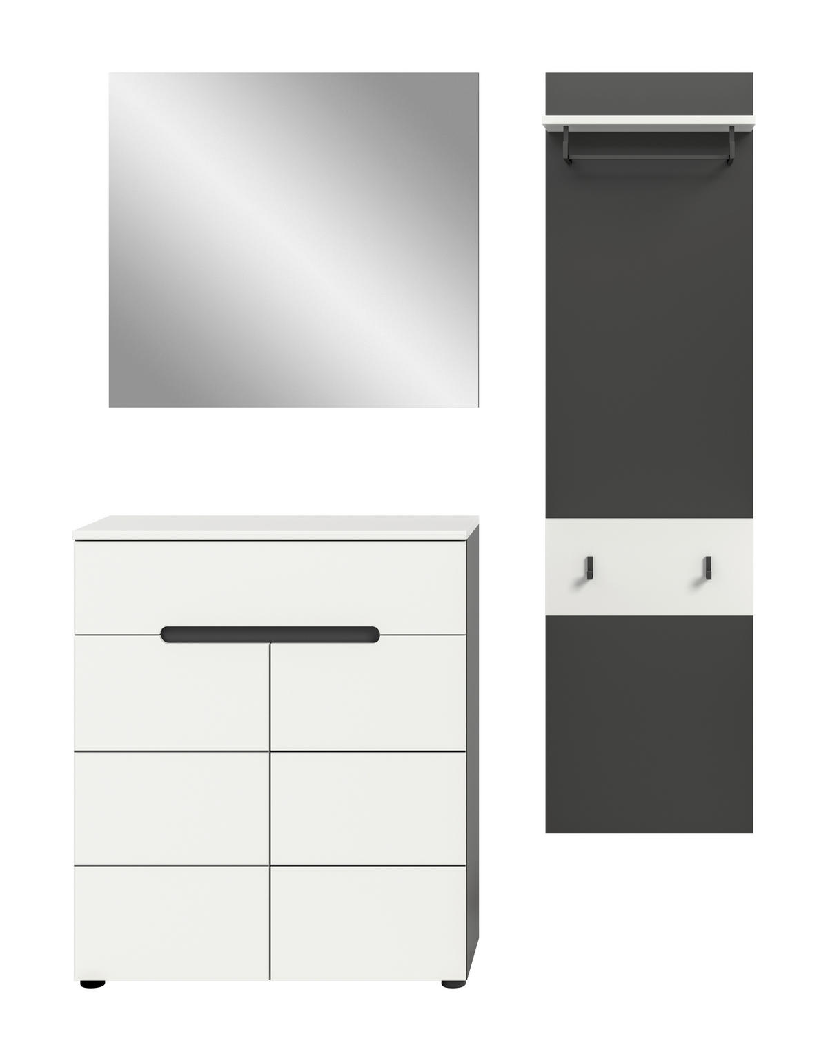 PREDSIEŇOVÝ NÁBYTOK, 140/190/37 cm - biela, Design, kompozitné drevo (140/190/37cm) - Livetastic