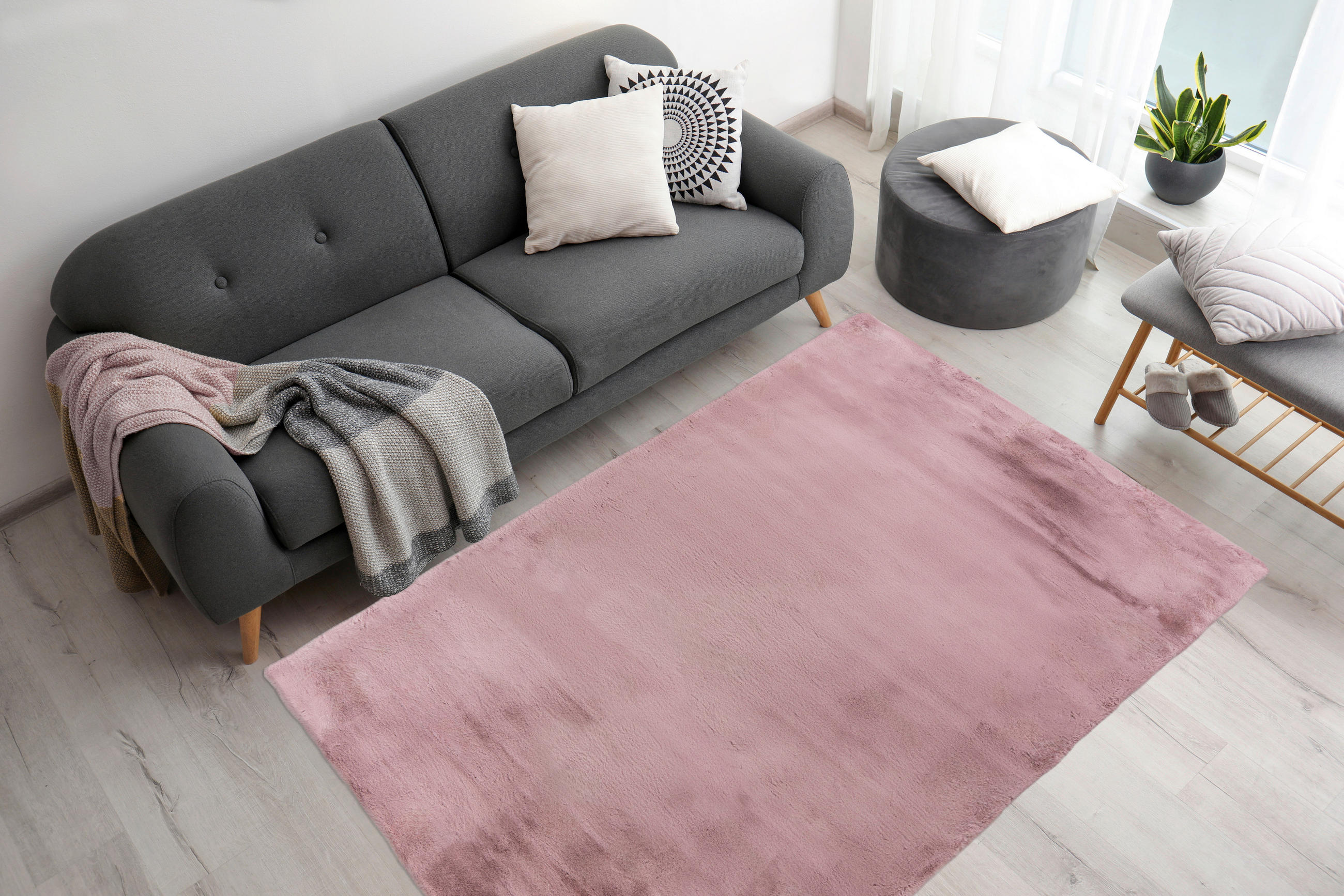 HOCHFLORTEPPICH 80/150 cm Lila  - Lila, KONVENTIONELL, Textil (80/150cm)