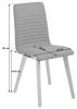 STUHL Webstoff Anthrazit, Eichefarben  - Eichefarben/Anthrazit, LIFESTYLE, Holz/Textil (42/90/43cm) - Livetastic