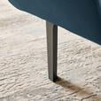 ECKSOFA in Chenille Blau  311/167 cm  - Blau/Schwarz, Design, Textil/Metall (311/167cm) - Xora