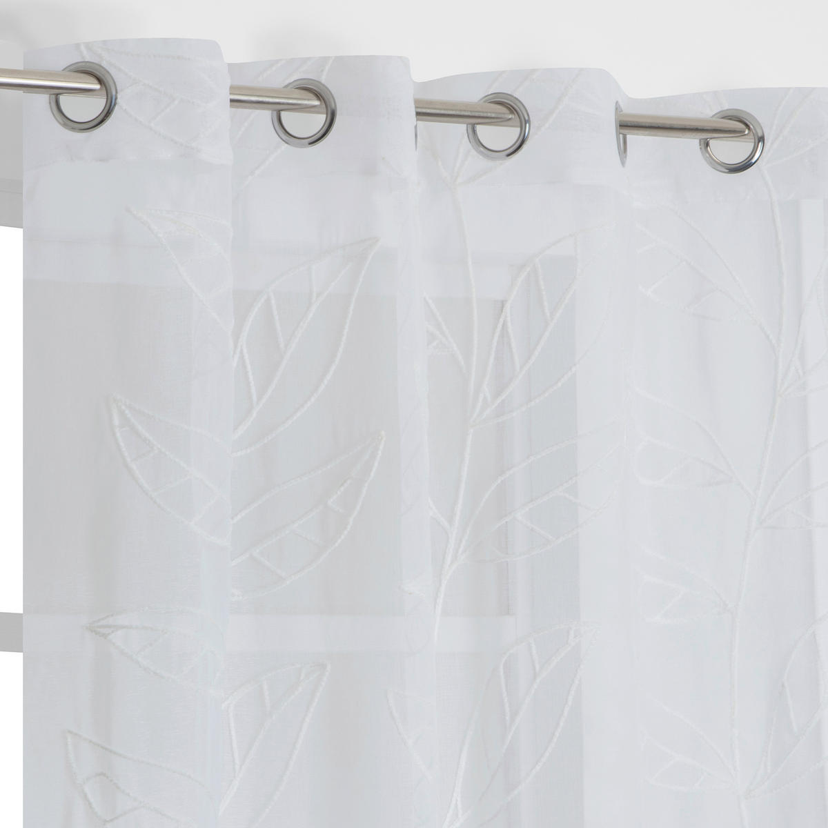 FERTIGVORHANG transparent  - Weiß, Basics, Textil (140/240cm)