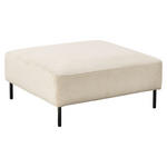 HOCKER Cord Naturfarben  - Schwarz/Naturfarben, Design, Textil/Metall (100/41/100cm) - Johann Jakob