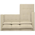 ECKSOFA  in Chenille Beige  222/279 cm  - Beige/Schwarz, KONVENTIONELL, Kunststoff/Textil (222/279cm) - Hom`in
