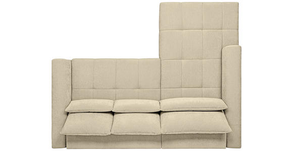 ECKSOFA  in Chenille Beige  222/279 cm  - Beige/Schwarz, KONVENTIONELL, Kunststoff/Textil (222/279cm) - Hom`in