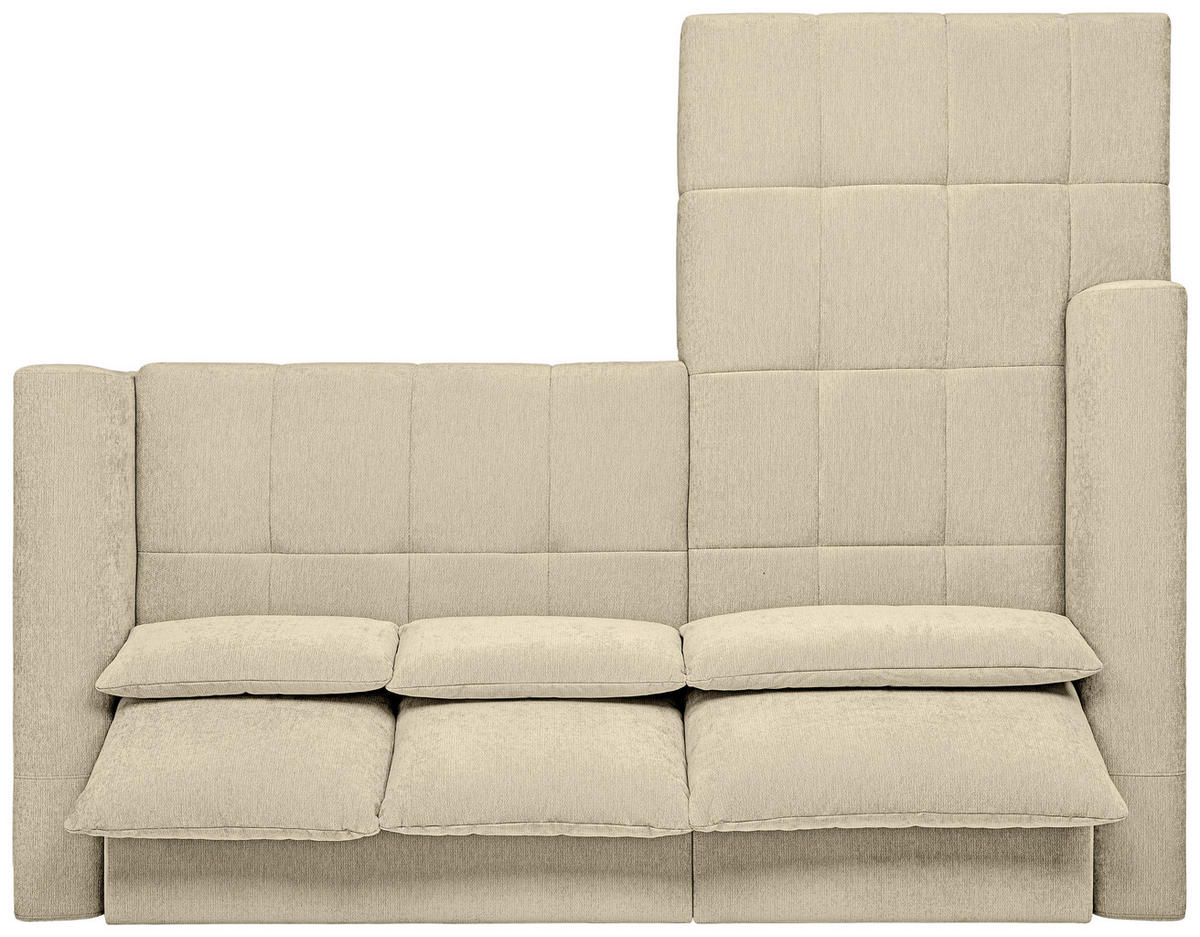 HÖRNSOFFA i chenille beige  - beige/svart, Klassisk, textil/plast (222/279cm) - MID.YOU