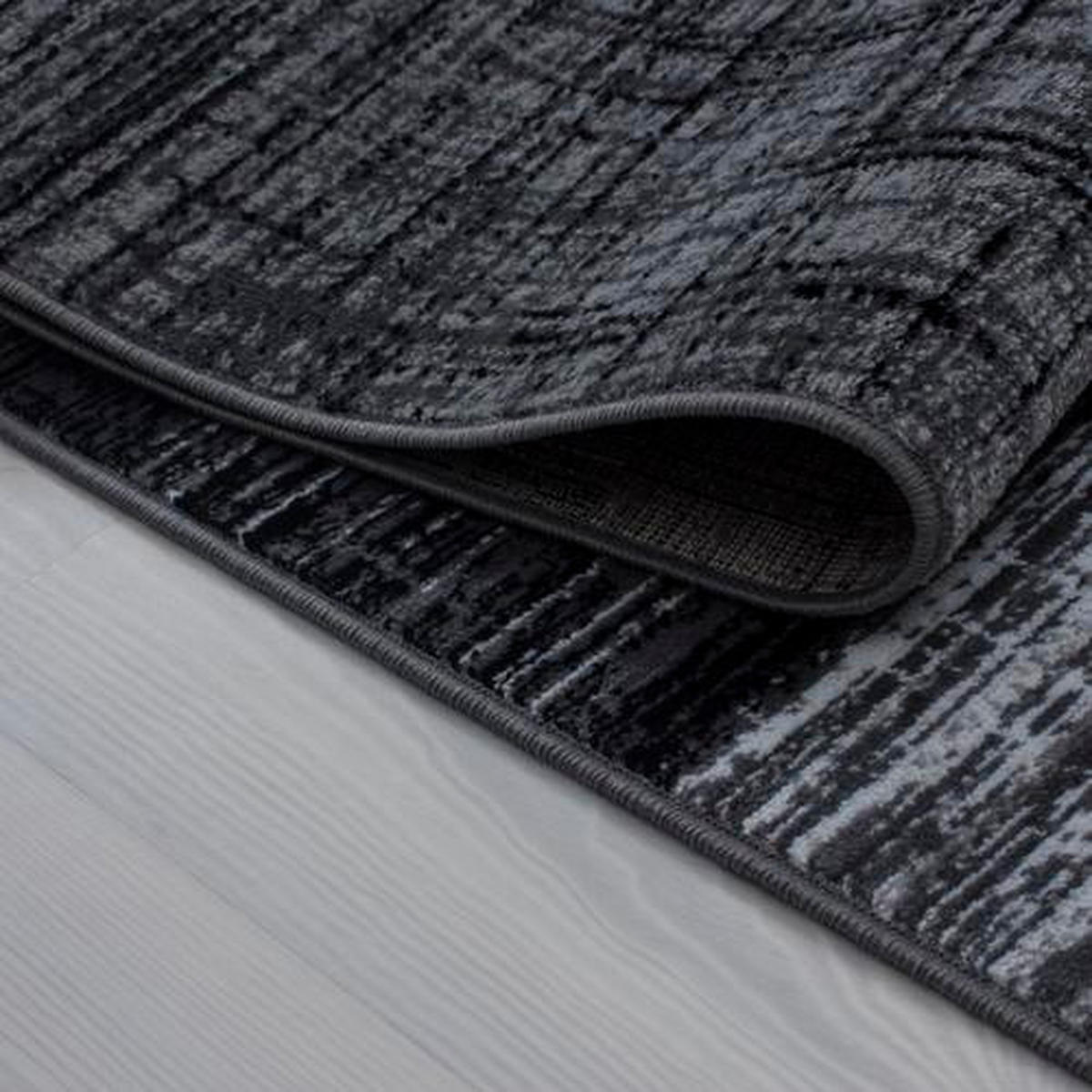 WEBTEPPICH 80/150 cm Plus Schwarz  - Schwarz, Design, Textil (80/150cm) - Novel