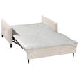 SCHLAFSOFA Cord Beige  - Beige/Schwarz, Design, Textil/Metall (170/88/110cm) - Novel