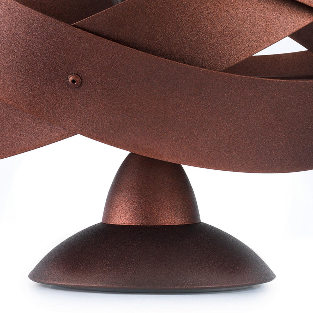 TISCHLEUCHTE 25/23 cm   - Rotbraun, Design, Metall (25/23cm)
