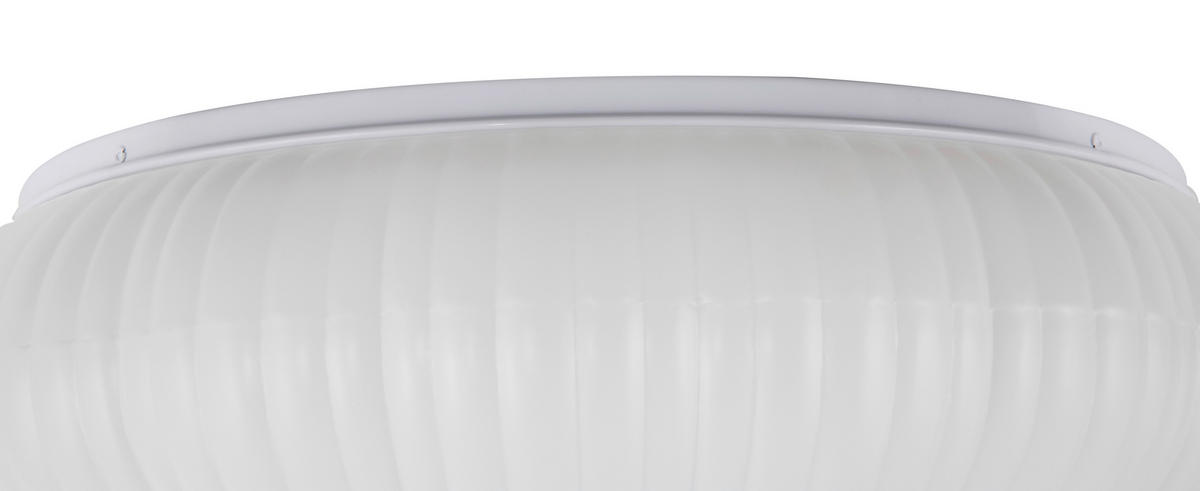 DECKENLEUCHTE  52/15.5 cm    - Weiß, Design, Kunststoff/Metall (52/15.5cm) - Collet's Monde