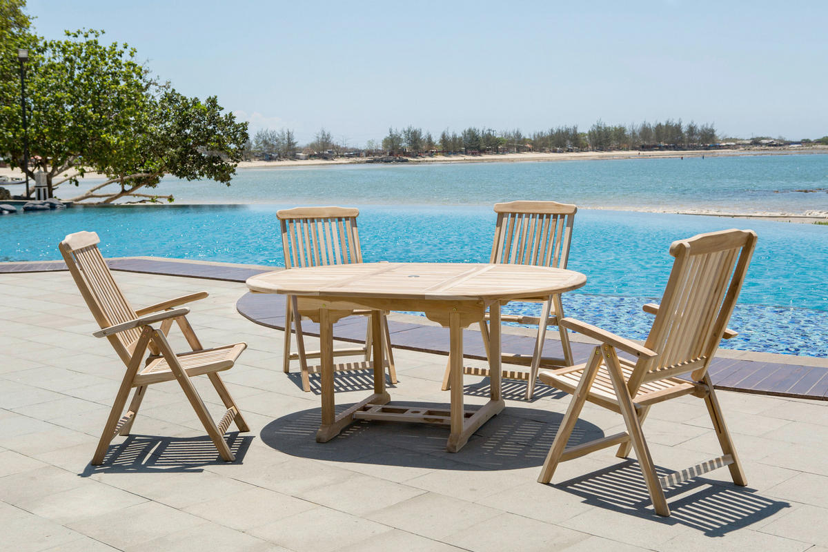 GARTENTISCH 120-170/120/75 cm  - Naturfarben, Natur, Holz (120-170/120/75cm) - Livetastic