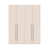 ORMAR SA KLASIČNIM VRATIMA  182/224/56 cm  - Dizajnerski, pločasti materijal/plastika (182/224/56cm)