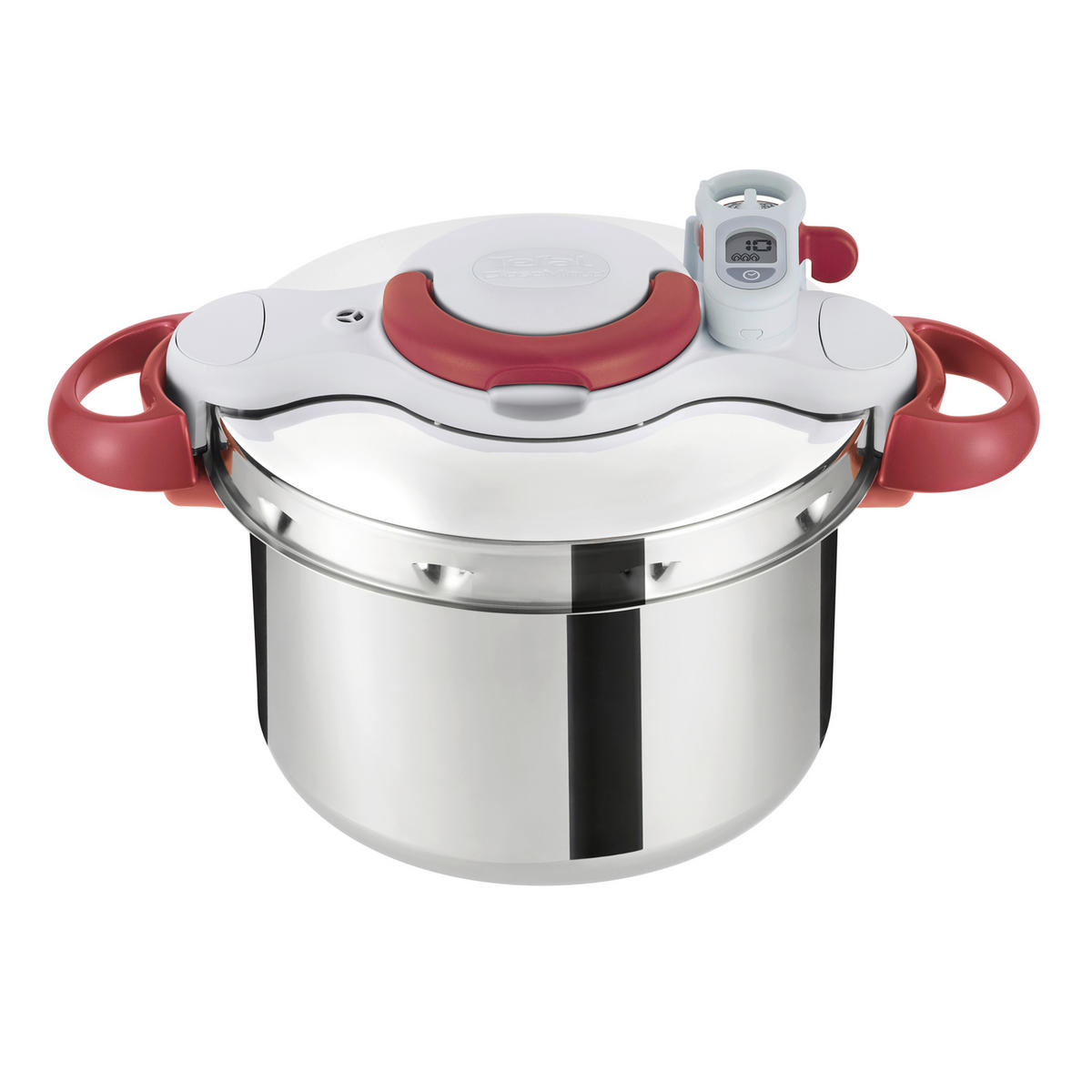 SCHNELLKOCHTOPF CLIPSO MINUT' PERFECT 6 L  - Klar/Edelstahlfarben, Basics, Kunststoff/Metall (37/28,5/24,6cm) - Tefal