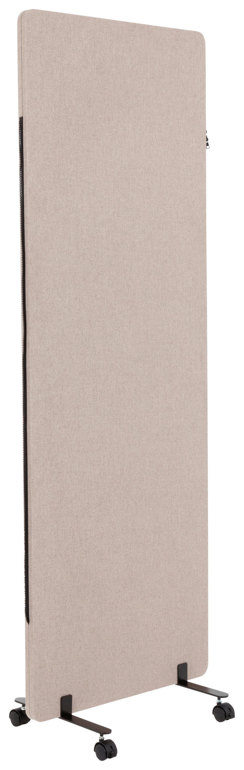 TRENNWAND Kunststoff, Textil, Metall Taupe  - Taupe, Basics, Kunststoff/Textil (60/177/3cm) - MID.YOU