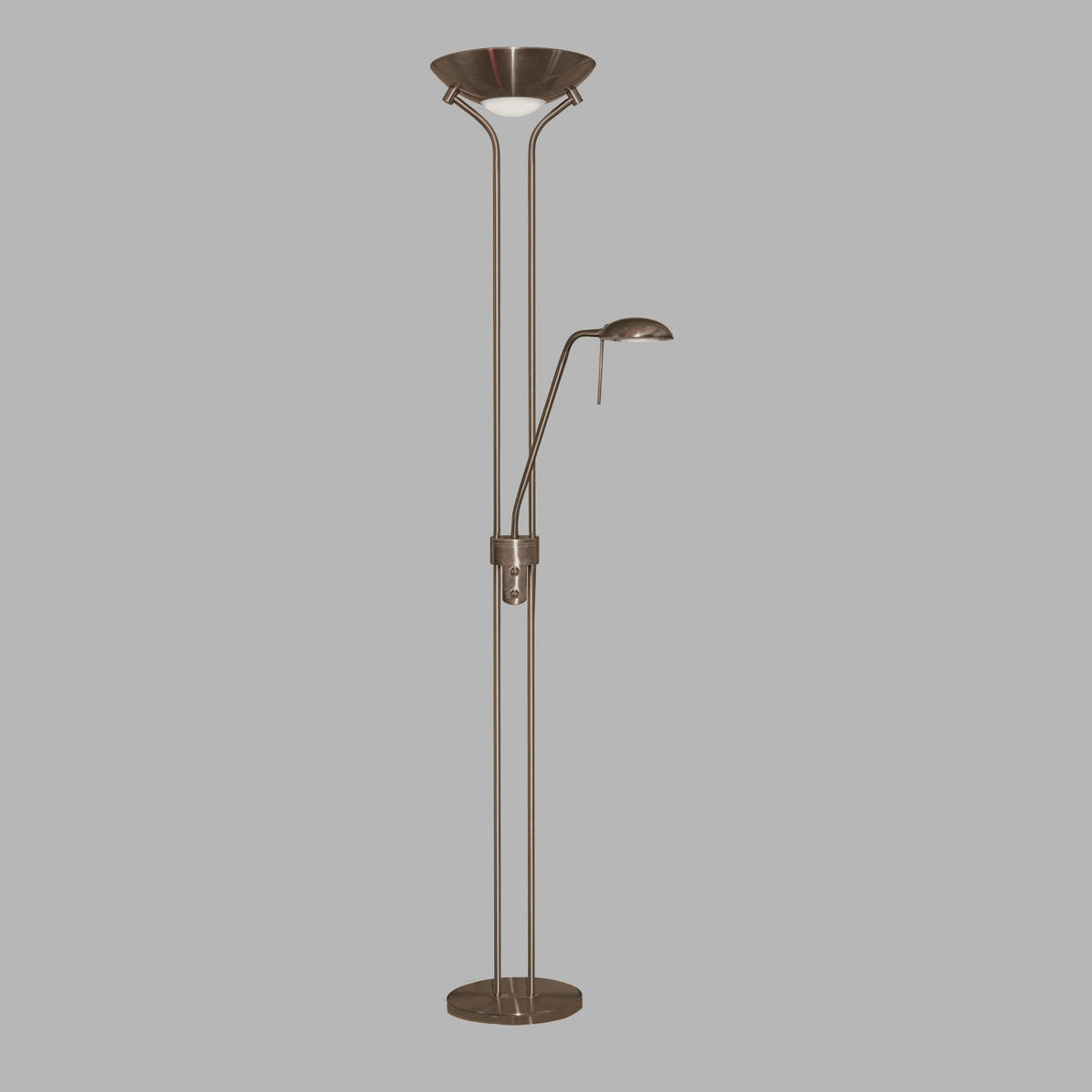 LED-STEHLEUCHTE 25.4/180 cm    - Messingfarben, Basics, Glas/Metall (25.4/180cm)