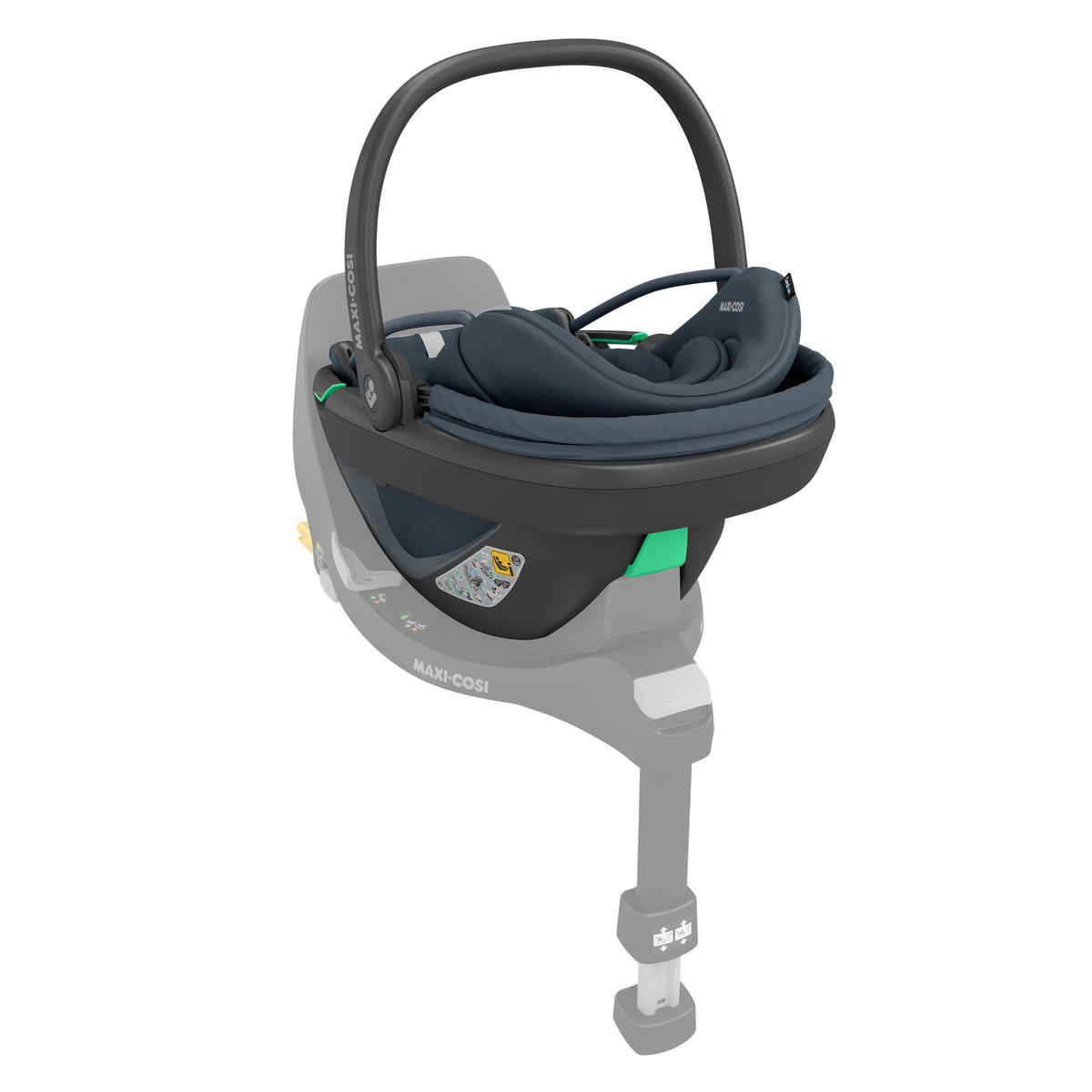 AUTO-SEDIŠTE ZA BEBE  Coral 360  - grafitno siva, Osnovno, tekstil/metal (44/58/68cm) - Maxi-Cosi