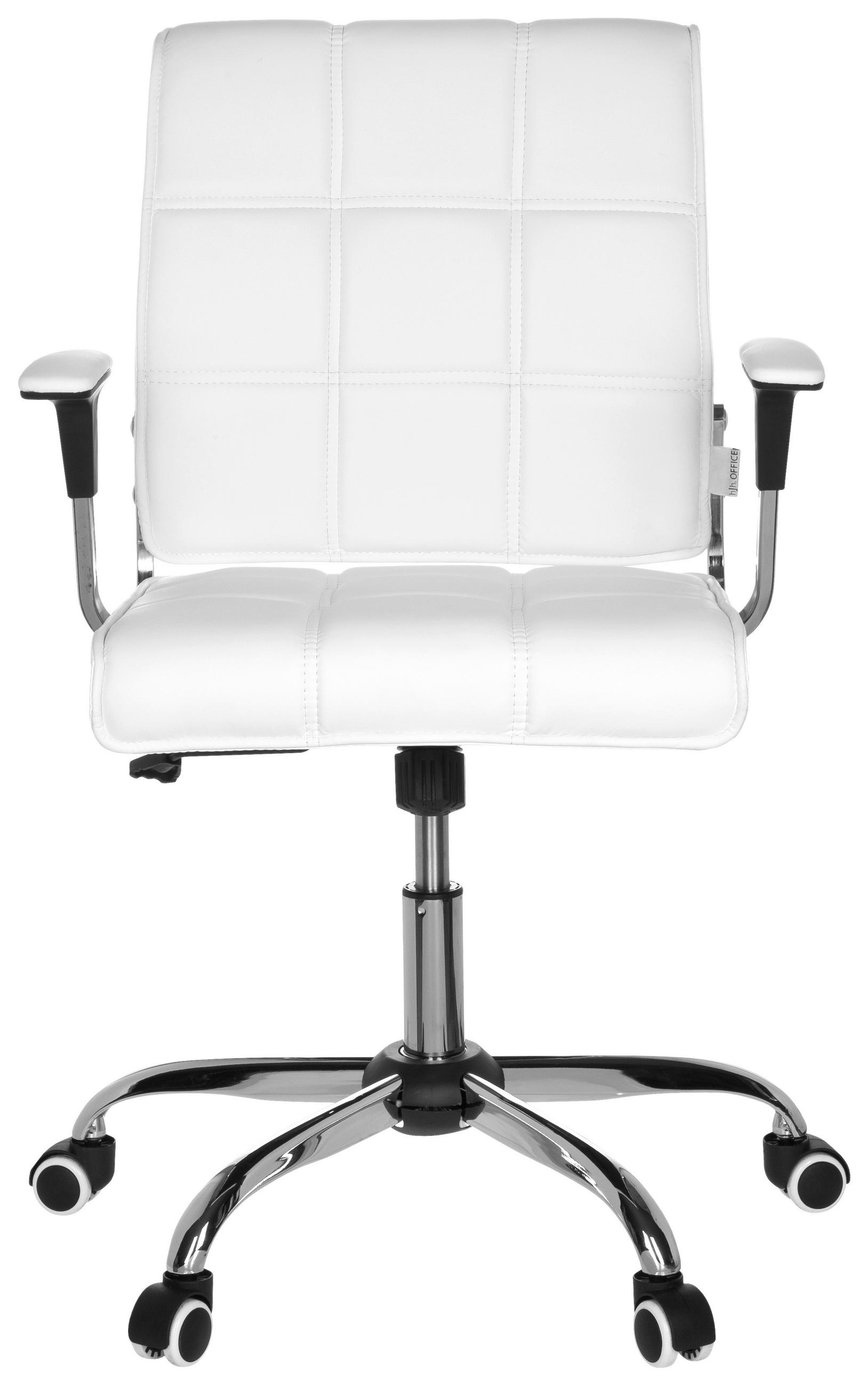 DREHSTUHL  in Lederlook Weiß  - Chromfarben/Weiß, MODERN, Kunststoff/Textil (61/87/59cm) - MID.YOU
