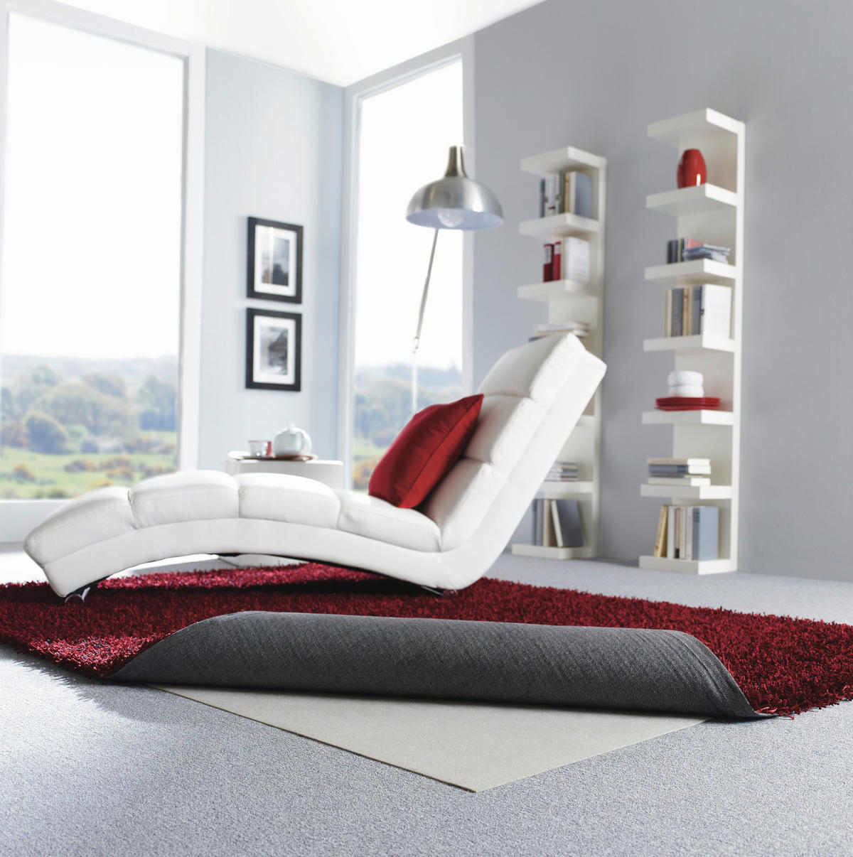 UNTERLAGSMATTE 160/225 cm  - Weiß, Basics, Textil (160/225cm) - Schöner Wohnen